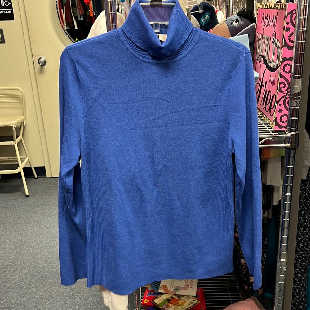 💜Chicos Blue Turtleneck L